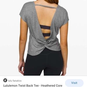 Lulu twist back tee